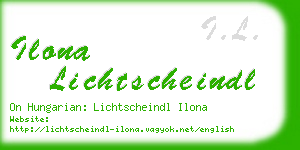 ilona lichtscheindl business card
